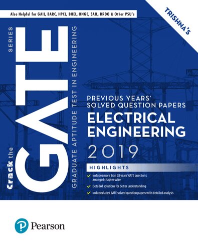 دانلود کتاب Gate 2019 Electrical Engineering Previous Years’ Solved Question Papers