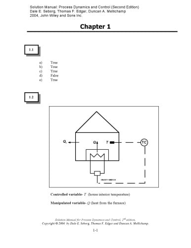 دانلود کتاب Solutions Manual – Process Dynamics And Control, 2nd ed, 2004