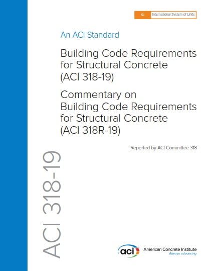 دانلود کتاب ACI 318-19 SI Units – Building Code Requirements for Structural Concrete and Commentary, 2019
