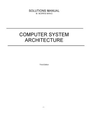 دانلود کتاب solution manual computer system architecture