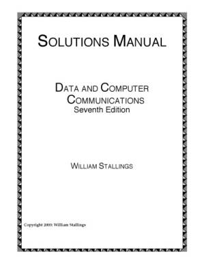 دانلود کتاب Data and Computer Communications, 7th Edition, Solutions Manual