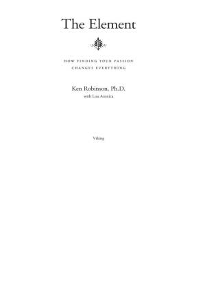 دانلود کتاب The Element: How Finding Your Passion Changes Everything