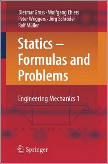 دانلود کتاب Statics – Formulas and Problems Engineering Mechanics 1