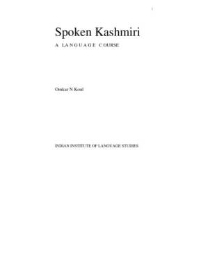 دانلود کتاب Spoken Kashmiri: A Language Course (Indian Institute of Language Studies)