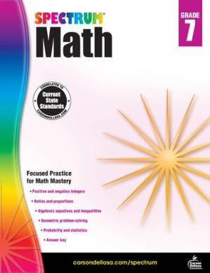 دانلود کتاب Spectrum Math Workbook, Grade 7