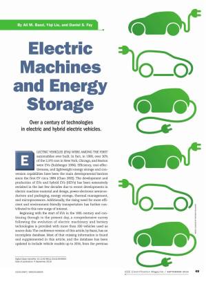دانلود کتاب Electric Machines and Energy Storage: Over a Century of Technologies in Electric and Hybrid Electric Vehicles