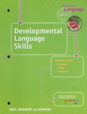 دانلود کتاب Holt – Elements of Language – Developmental Language Skills, First Course