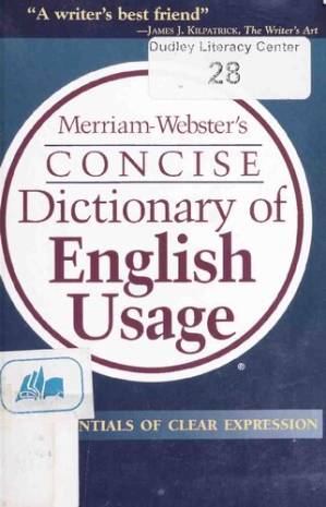 دانلود کتاب Merriam-Webster’s Concise Dictionary of English Usage
