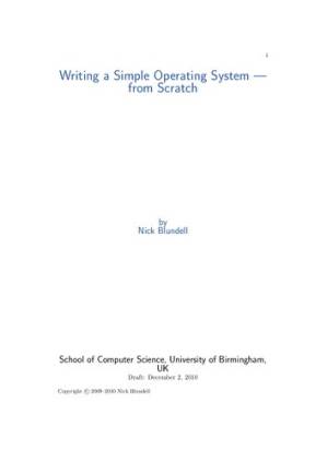 دانلود کتاب Writing a Simple Operating System — from Scratch