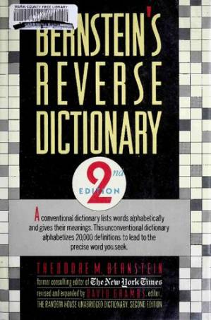 دانلود کتاب Bernstein’s Reverse Dictionary