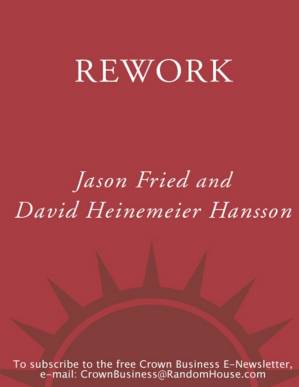 دانلود کتاب Rework: Change The Way You Work Forever