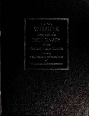 دانلود کتاب The New Webster Encyclopedic Dictionary of The English Language