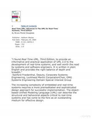 دانلود کتاب Real Time UML: Advances in The UML for Real-Time Systems, Third Edition
