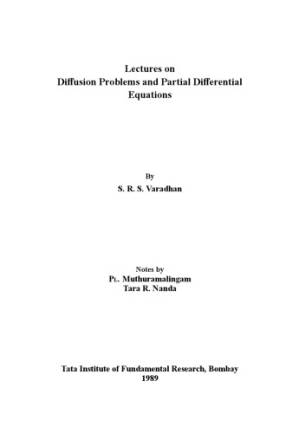 دانلود کتاب Lectures on Diffusion Problems and Partial Differential Equations