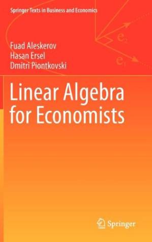 دانلود کتاب Linear Algebra for Economists