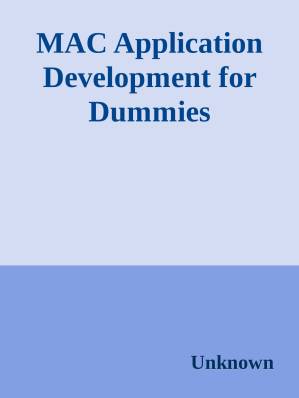 دانلود کتاب Mac Application Development For Dummies