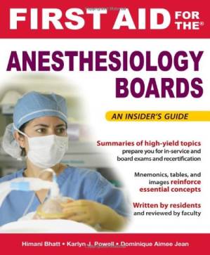 دانلود کتاب First Aid for the Anesthesiology Boards
