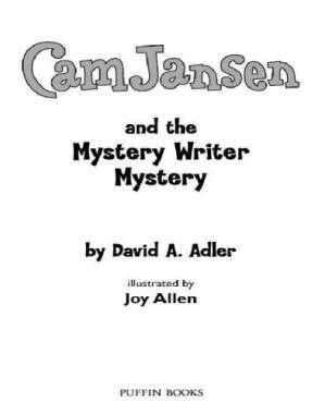 دانلود کتاب Cam Jansen and the Mystery Writer Mystery