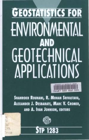 دانلود کتاب Geostatistics for Environmental and Geotechnical Applications (Astm Special Technical Publication Stp)