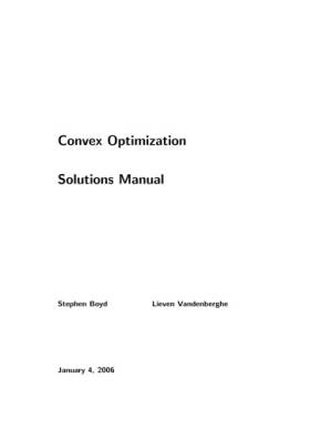 دانلود کتاب Solution Manual for Convex Optimization