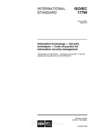 دانلود کتاب ISO IEC 27002:2005 Information technology — Security techniques — Code of practice for information security management