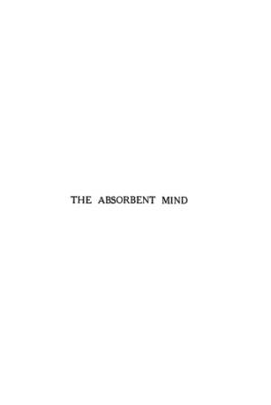 دانلود کتاب The Absorbent Mind