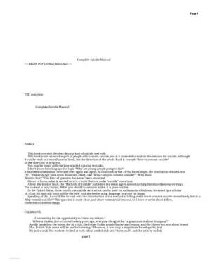 دانلود کتاب The Complete Manual of Suicide