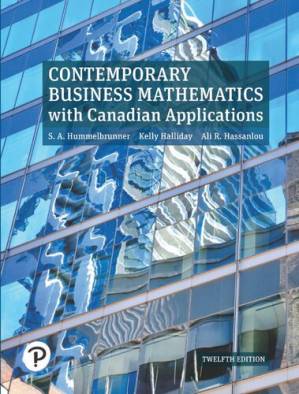 دانلود کتاب Contemporary Business Mathematics with Canadian Applications [12th Ed.] [Uncompressed]