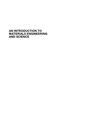 دانلود کتاب An introduction to materials engineering and science for chemical and materials engineers