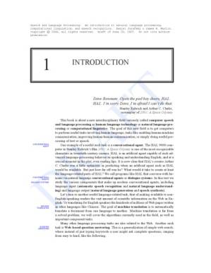 دانلود کتاب Speech and Language Processing: An Introduction to Natural Language Processing