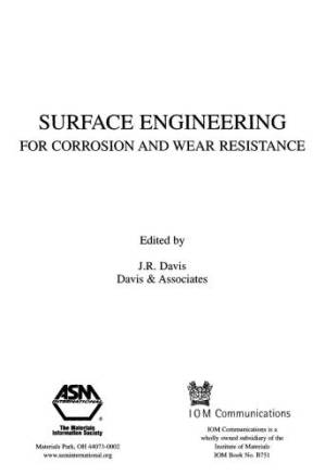 دانلود کتاب Surface Engineering for Corrosion and Wear Resistance