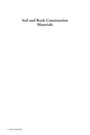 دانلود کتاب Soil and Rock Construction Materials