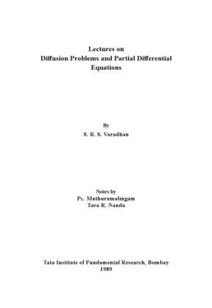 دانلود کتاب Lectures on diffusion problems and partial differential equations