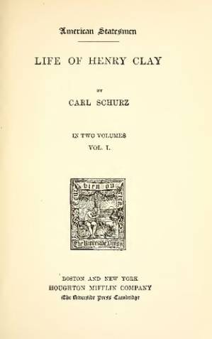 دانلود کتاب Life of Henry Clay – in two volumes