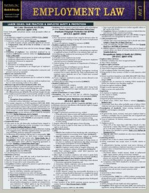 دانلود کتاب Employment Law: A Quickstudy Laminated Law Reference