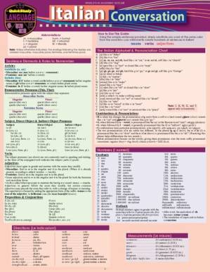 دانلود کتاب Italian Conversation: A QuickStudy Laminated Language Reference Guide