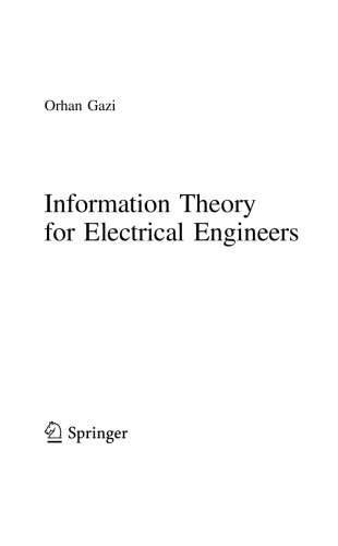 دانلود کتاب Information Theory for Electrical Engineers