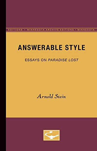 دانلود کتاب Answerable Style: Essays on Paradise Lost
