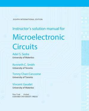 دانلود کتاب Instructor’s solution manual for Microelectronic Circuits