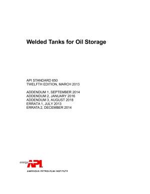دانلود کتاب API 650 2018 Welded Tanks for Oil Storage