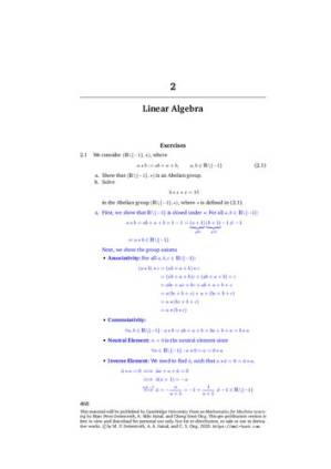 دانلود کتاب Mathematics For Machine Learning (MML) Official Solutions (Instructor’s Solution Manual)