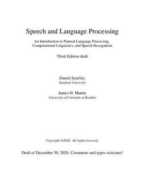 دانلود کتاب Speech and Language Processing An Introduction to Natural Language Processing, Computational Linguistics, and Speech Recognition