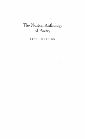 دانلود کتاب The Norton Anthology of Poetry [Anthology]