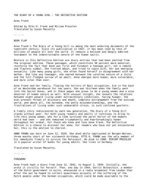 دانلود کتاب Frank, Ann – The Diary of Anne Frank