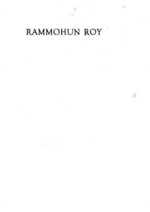 دانلود کتاب Rammohun Roy: A Critical Biography