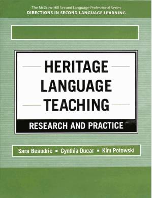 دانلود کتاب Heritage Language Teaching: Research and Practice