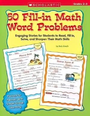 دانلود کتاب 50 Fill-in Math Word Problems – Gr 2-3