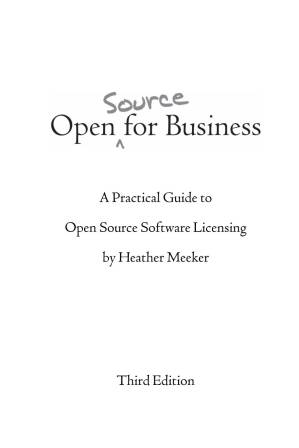 دانلود کتاب Open source for business a practical guide to open source software licensing