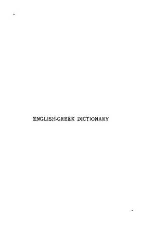 دانلود کتاب English-Greek dictionary ; a vocabulary of the Attic language