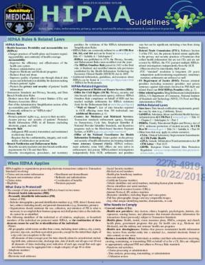 دانلود کتاب HIPAA Guidelines: a QuickStudy Laminated Reference Guide